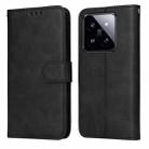 For Xiaomi 14 Pro Classic Calf Texture Flip Leather Phone Case(Black) - 1