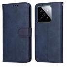 For Xiaomi 14 Classic Calf Texture Flip Leather Phone Case(Blue) - 1