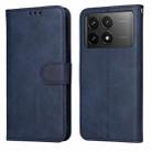 For Xiaomi Redmi K70 / K70 Pro Classic Calf Texture Flip Leather Phone Case(Blue) - 1