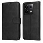 For Xiaomi Redmi Note13 Pro 5G Global Classic Calf Texture Flip Leather Phone Case(Black) - 1