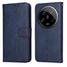 For Xiaomi 14 Ultra Classic Calf Texture Flip Leather Phone Case(Blue) - 1