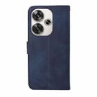 For Xiaomi Poco F6 Classic Calf Texture Flip Leather Phone Case(Blue) - 3