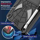 For iPad mini 6 Spider Texture Silicone Hybrid PC Tablet Case with Shoulder Strap(Black) - 4