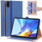 WY-2099 For Huawei Honor V6 10.4 inch 2020 Business Retro Texture Horizontal Flip Leather Case with Holder & Card Slots & Hand Strap(Blue) - 1