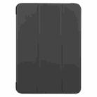 For iPad Air 11 2024 GEBEI 3-folding Holder Shockproof Flip Leather Tablet Case(Black) - 2