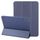 For iPad Air 11 2024 GEBEI 3-folding Holder Shockproof Flip Leather Tablet Case(Dark Blue) - 1