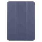 For iPad Air 11 2024 GEBEI 3-folding Holder Shockproof Flip Leather Tablet Case(Dark Blue) - 2