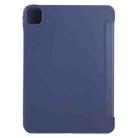 For iPad Air 11 2024 GEBEI 3-folding Holder Shockproof Flip Leather Tablet Case(Dark Blue) - 3