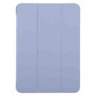 For iPad Air 13 2024 GEBEI 3-folding Holder Shockproof Flip Leather Tablet Case(Light Purple) - 2