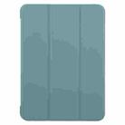 For iPad Air 13 2024 GEBEI 3-folding Holder Shockproof Flip Leather Tablet Case(Dark Green) - 2