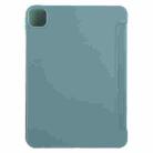 For iPad Air 13 2024 GEBEI 3-folding Holder Shockproof Flip Leather Tablet Case(Dark Green) - 3