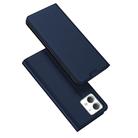 For Motorola Moto G84 DUX DUCIS Skin Pro Series Flip Leather Phone Case(Blue) - 1