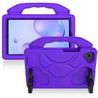 For TCL Tab 8 Le 2023 /Tab 8 2022 Children EVA Shockproof Tablet Case with Thumb Bracket(Purple) - 1