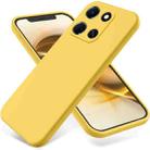 For Infinix Note 30 4G / 5G Pure Color Liquid Silicone Shockproof Phone Case(Yellow) - 1