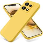 For Infinix Note 30 Pro Pure Color Liquid Silicone Shockproof Phone Case(Yellow) - 1