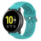 20mm Universal Sport Silicone Watch Band(Mint Green) - 1