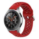 22mm Universal Sport Silicone Watch Band(Red) - 1