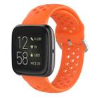 23mm For Fitbit Blaze / Fitbit Versa 2 Universal Sport Silicone Watch Band(Orange) - 1