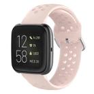 23mm For Fitbit Blaze / Fitbit Versa 2 Universal Sport Silicone Watch Band(Pink) - 1