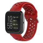 23mm For Fitbit Blaze / Fitbit Versa 2 Universal Sport Silicone Watch Band(Red) - 1