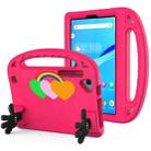For TCL Tab 8 Le 2023 /Tab 8 2022 Love Small Palm Holder EVA Tablet Case(Rose Red) - 1