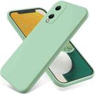 For Itel A18 Pure Color Liquid Silicone Shockproof Phone Case(Green) - 1