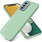 For Nokia G22 Pure Color Liquid Silicone Shockproof Phone Case(Green) - 1