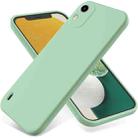 For Nokia C12 / C12 Pro / C12 Plus Pure Color Liquid Silicone Shockproof Phone Case(Green) - 1