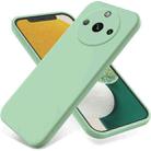 For Realme 11 5G Global / Narzo 60 Pure Color Liquid Silicone Shockproof Phone Case(Green) - 1