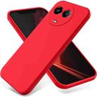 For Realme Narzo 60x Pure Color Liquid Silicone Shockproof Phone Case(Red) - 1