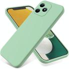 For Realme C51 / C53 India Pure Color Liquid Silicone Shockproof Phone Case(Green) - 1
