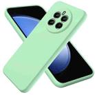 For Realme Narzo 70 Pro Pure Color Liquid Silicone Shockproof Phone Case(Green) - 1
