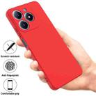 For Realme C63 / Narzo N63 Pure Color Liquid Silicone Shockproof Phone Case(Red) - 2