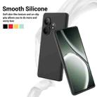 For Realme GT 6T / GT Neo6 / GT 6 Pure Color Liquid Silicone Shockproof Phone Case(Black) - 3