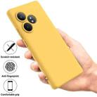 For Realme GT 6T / GT Neo6 / GT 6 Pure Color Liquid Silicone Shockproof Phone Case(Yellow) - 2