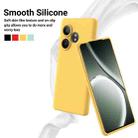 For Realme GT 6T / GT Neo6 / GT 6 Pure Color Liquid Silicone Shockproof Phone Case(Yellow) - 3