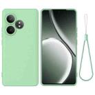 For Realme GT 6T / GT Neo6 / GT 6 Pure Color Liquid Silicone Shockproof Phone Case(Green) - 1