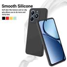 For Realme C61 Global Pure Color Liquid Silicone Shockproof Phone Case(Black) - 3