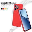 For Realme C61 Global Pure Color Liquid Silicone Shockproof Phone Case(Red) - 3