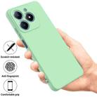 For Realme C61 Global Pure Color Liquid Silicone Shockproof Phone Case(Green) - 2