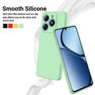 For Realme C61 Global Pure Color Liquid Silicone Shockproof Phone Case(Green) - 3