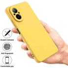 For Realme 12 Lite Pure Color Liquid Silicone Shockproof Phone Case(Yellow) - 2