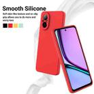 For Realme 12 Lite Pure Color Liquid Silicone Shockproof Phone Case(Red) - 3