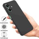 For Realme C61 India / Narzo N61 Pure Color Liquid Silicone Shockproof Phone Case(Black) - 2