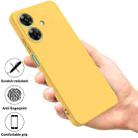 For Realme C61 India / Narzo N61 Pure Color Liquid Silicone Shockproof Phone Case(Yellow) - 2