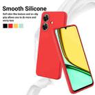 For Realme C61 India / Narzo N61 Pure Color Liquid Silicone Shockproof Phone Case(Red) - 3