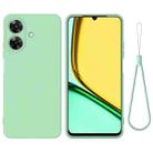 For Realme C61 India / Narzo N61 Pure Color Liquid Silicone Shockproof Phone Case(Green) - 1