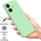 For Realme C61 India / Narzo N61 Pure Color Liquid Silicone Shockproof Phone Case(Green) - 2