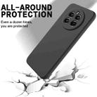 For Realme 13 4G / 12 4G Pure Color Liquid Silicone Shockproof Phone Case(Black) - 3