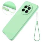 For Realme 13 4G / 12 4G Pure Color Liquid Silicone Shockproof Phone Case(Green) - 2